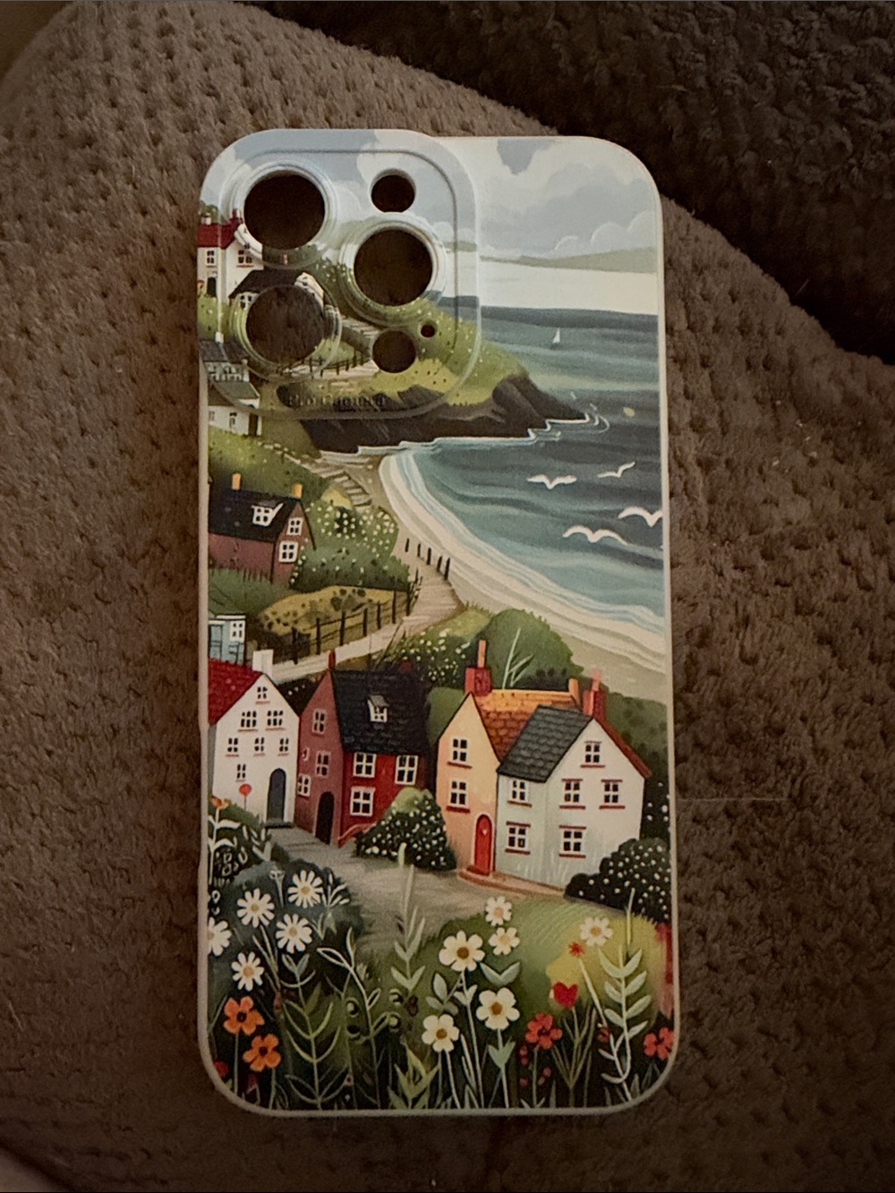 Scenic Coastal Village iPhone 16 Pro Max Case - Multi-Color